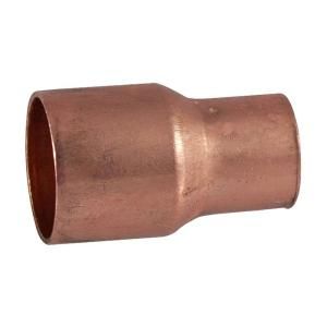 NIBCO 1/2 in. x 3/8 in. Copper Pressure C x C Reducing Coupling with Stop C600