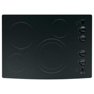 GE Profile CleanDesign 30 in. Smooth Surface Radiant Electric Cooktop in Black with 4 Elements PP912BMBB