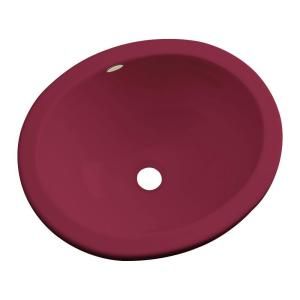 Caladesi Undermount Bathroom Sink in Ruby 88066