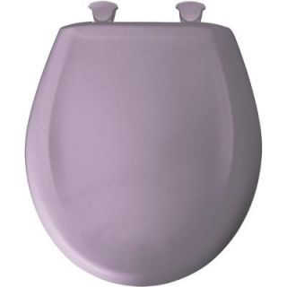 BEMIS Slow Close STA TITE Round Closed Front Toilet Seat in Lilac 200SLOWT 019