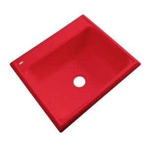 Thermocast Wentworth Drop in Acrylic 25x22x9 in. 0 Hole Single Bowl Kitchen Sink in Red 27064
