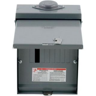 Square D by Schneider Electric QO 100 Amp 6 Space 12 Circuit Outdoor Main Lug Load Center with Cover QO612L100RBCP