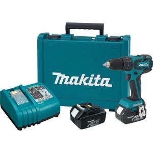 Makita 18 Volt LXT Lithium Ion 1/2 in. Cordless Brushless Hammer Driver Drill Kit LXPH05