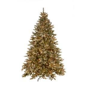 Martha Stewart Living 7.5 ft. Pre Lit Snowy Pine Artificial Christmas Tree with Clear Lights and Pine Cones DISCONTINUED SR1 308E 75X