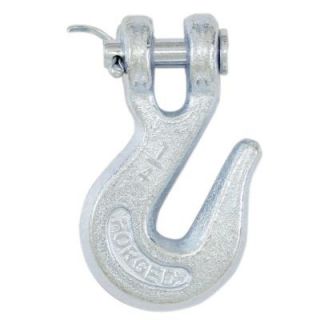 Lehigh 2600 lb. x 1/4 in. Zinc Plated Steel Clevis Type Grab Hook CH8001S 6