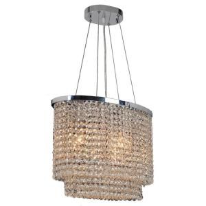 Worldwide Lighting Prism Collection 6 Light Chrome Chandelier W83760C16