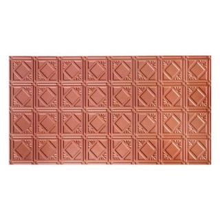 Global Specialty Products Dimensions Faux 2 ft. x 4 ft. Tin Style Ceiling and Wall Tiles in Copper 207 01
