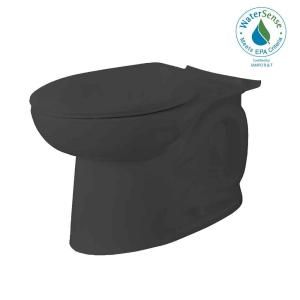 American Standard Cadet 3 FloWise Elongated Toilet Bowl Only in Black 3717C.001.178