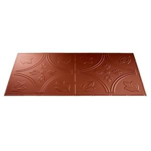 Fasade Traditional 5 2 ft. x 4 ft. Argent Copper Lay in Ceiling Tile L71 10