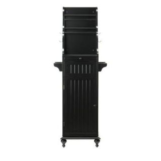 Home Decorators Collection Revolving 67.5 in. H Kitchen Storage Carousel in Worn Black 1174110210