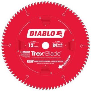 Diablo Trex 12 in. x 84 Tooth Composite Decking Miter Saw Blade D1284CD