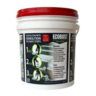 ECOBUST 44Lb., Type 1 (68 95 degrees F) Non combustive Demolition Agent for Concrete Cutting and Rock Breaking EB144