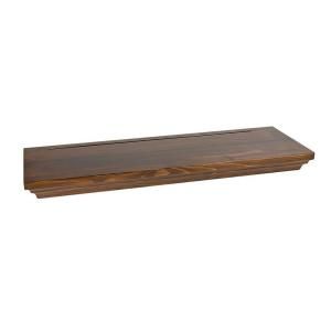 Wallscapes 8 in. x 1 3/4 in. Floating Pecan Wood Shelf (Price Varies By Finish/Length) HWRP836