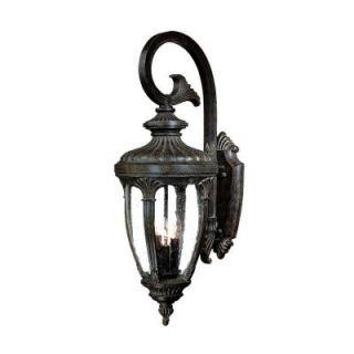 Acclaim Lighting Monte Carlo Collection Wall Mount 3 Light Outdoor Black Coral Light Fixture 1722BC
