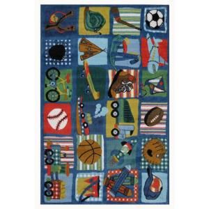 LA Rug Inc. Supreme Funky Boys Quilt Multi Colored 39 in. x 58 in. Area Rug TSC 248 3958