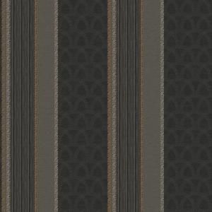 The Wallpaper Company 8 in. x 10 in. Black Multi Pattern Stripe Wallpaper Sample WC1283114S