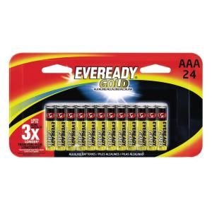 Energizer Alkaline AAA Eveready Gold (24 Pack) A92BP24HT