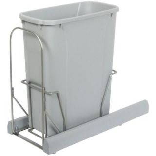 Knape & Vogt 3 in. x 8.75 in. x 20.13 in. In Cabinet Pull Out Bottom Mount Soft Close Trash Can BSC9 1 20PT