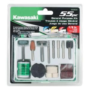 Kawasaki 55 Piece General Purpose Accessory Set for Rotary Tools 840843
