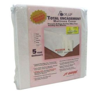 JT Eaton Lock Up Total Encasement Bed Bug Protection for Queen Size Mattress 81QUENC