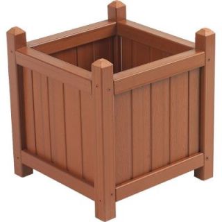 Cal Designs 16 in. Redwood Crown Planter DISCONTINUED WOOD189 RWR H WOOD PLANTER BOX