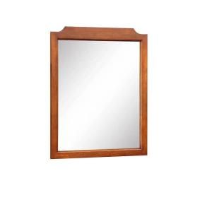 26 in. L x 21 in. W Framed Wall Mirror in Light Mahogany H270130M