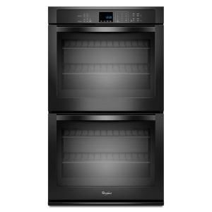 Whirlpool 30 in. Double Electric Wall Oven Self Cleaning in Black WOD51EC0AB