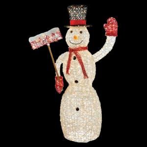 Home Accents Holiday 60 in. PVC Grapevine Snowman with Sign DISCONTINUED TY236 1011 1