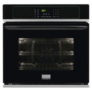 Frigidaire Gallery 30 in. Single Electric Wall Oven Self Cleaning with Convection in Black FGEW3065PB