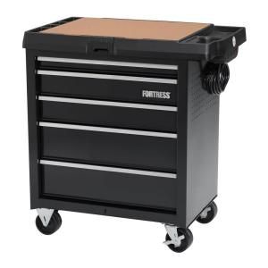 Fortress 5 Drawer Project Center FBS29PBLK5