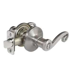 Defiant Scroll Satin Nickel Privacy Lever 905153