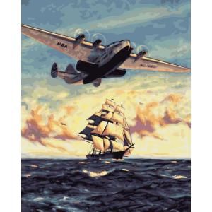 Plaid Paint by Number 16 in. x 20 in. 30 Color Kit Boeing Model Paint by Number 21752
