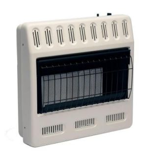 Williams 24 1/2 in. x 25 1/2 in. 30,000 BTU Natural Gas Infrared Plaque Vent Free Wall Heater with Manual Thermostat 3086542