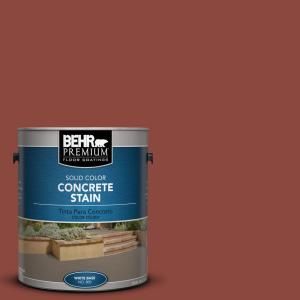 BEHR Premium 1 Gal. #PFC 10 Deep Terra Cotta Solid Color Concrete Stain 83001