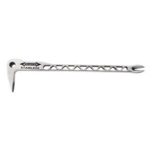 Stiletto 12 in. Stainless Steel Clawbar Nail Puller with Dimpler SSCLW12