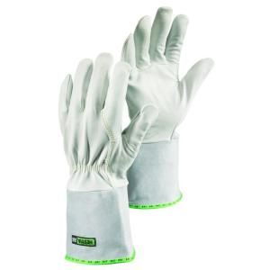 Hestra JOB Sun Size 9 Large Mig / Tig Welding Glove With Flexible Goatskin 4 in. Cowhide Gauntlet in Grey 13755 09