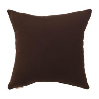 Home Decorators Collection Bay Brown Square Outdoor Throw Pillow DISCONTINUED 2610400865