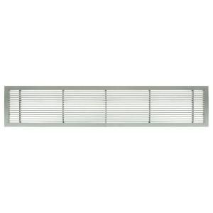 Architectural Grille AG10 Series 2.25 in. x 8 in. Solid Aluminum Fixed Bar Supply/Return Air Vent Grille, Brushed Satin 102250801