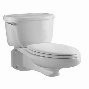 American Standard Glenwall Pressure Assisted Wall  Mounted 2 piece Elongated 1.6 GPF Toilet in White 2093.100.020