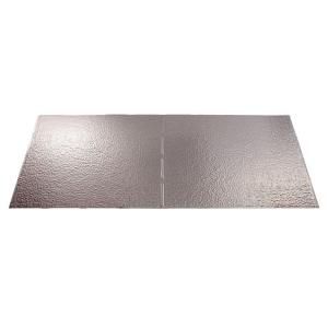Fasade Border Fill 2 ft. x 4 ft. Brushed Aluminum Lay in Ceiling Tile L60 08