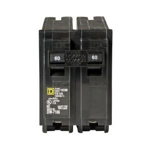 Square D by Schneider Electric Homeline 60 Amp Two Pole Circuit Breaker HOM260CP