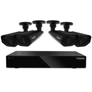 Defender Connected Pro 4 Channel Surveillance DVR with 2TB Hard Drive and 4 800 TVL Outdoor Cameras 21153
