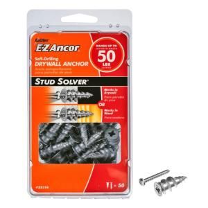 E Z Ancor Stud Solver #7 x 1 1/4 in. Zinc Plated Flat Head Phillips Drywall Anchors (50 Pack) 25316