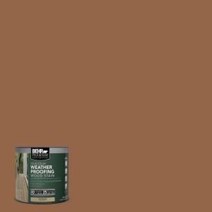 BEHR Premium 8 oz. #SC152 Red Cedar Solid Color Weatherproofing Wood Stain Sample 501316