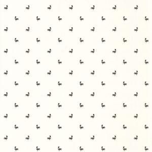 The Wallpaper Company 8 in. x 10 in. Black and White Rooster Mini Print Wallpaper Sample WC1283311S