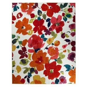 Mohawk Home Bright Floral Toss Multi 8 ft. x 10 ft. Area Rug 395575