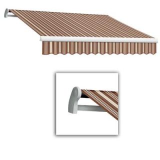 AWNTECH 10 ft. LX Maui Manual Retractable Acrylic Awning (96 in. Projection) in Brown/Terra MM10 321 BRTER