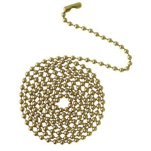 Westinghouse 1 ft. Solid Brass Beaded Chain with Connector 7701200