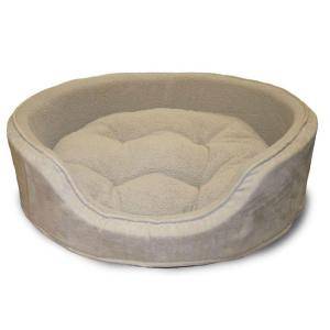 PAW Extra large Clay Cuddle Round Suede Terry Pet Bed 80 13115