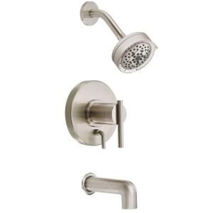 Danze Parma 1 Handle Pressure Balance Tub and Shower Faucet Trim Kit in Brushed Nickel (Valve Not Included) D510058BNT